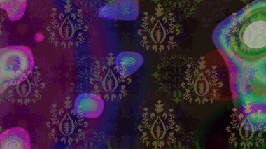 Klasik çiçek tasarımı elementleri. Gri kıvırcık çiçekler gri renkte şekillenir. Raster illüstrasyonu.