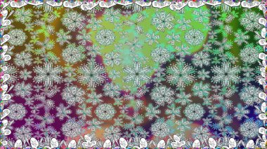 Gri renkli çiçekler. Renkli Bahar Temalı Kusursuz Arkaplan. Sevimli çiçek raster deseni. Düz Çiçek Elementleri Tasarımı.