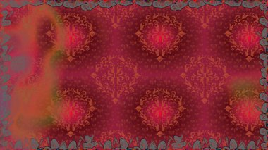 Raster illüstrasyonunda kusursuz çiçek deseni. Süslü kumaş deseni. Renkli Bahar Temalı Kusursuz Arkaplan. Düz Çiçek Elementleri Tasarımı.