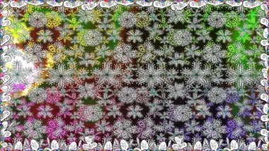 Raster illüstrasyonu. Küçük çiçekteki sevimli çiçek deseni. Güzel karalama çiçekleri olan kusursuz çiçek desenleri. Güzel kumaş deseni.