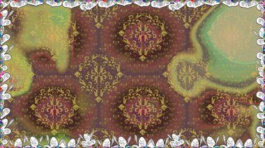 Çiçek arka plan. Sorunsuz raster desen. Güzel kumaş deseni.