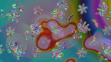 Suluboya tarzında mavi renkli çiçekler. Raster illüstrasyonunda çiçek deseni çizimi.