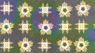 Suluboya çiçekli çiçek deseni. Raster illüstrasyonu. Yeşil renkte güzel tekstil.