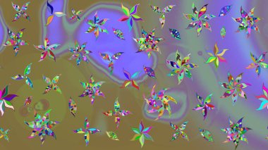 Güzel suluboya yaz çiçekleri deseni..