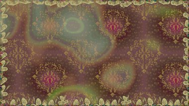 Eski usul. Raster illüstrasyonu. Raster. Kumaş, tekstil, duvar kağıdı baskısı için. Kusursuz bir geçmişi var. Tomurcukları çiçekli sevimli çiçek deseni..