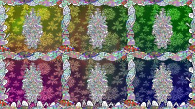 Zarif, parlak ve kusursuz yeşil çiçek desenli tasarım. Sabıka baskıları, bebek kıyafetleri, duvar kâğıtları, paket kutuları vb..