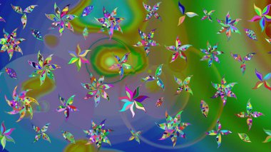 Raster Güzel kumaş deseni. Çiçek arkaplan ile soyut zarafet çizim deseni.