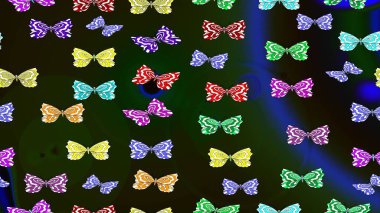 Pictures in gray colors witg tropical butterflies. Raster butterflies pattern. Perfect for wallpapers, web page backgrounds, surface textures, textile. Abstract background. clipart