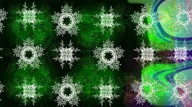 Muhteşem tasarım posteri, kapak tasarımı, yeşil, siyah ve mavi renkli kart tasarımı. Retro tarzı doku, soyut kış elementleri. Kar taneleri tasarımı. Moda olmuş kar taneleri ve elementler Memphis kartları.