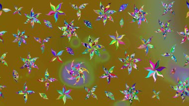 Güzel suluboya yaz çiçekleri deseni..