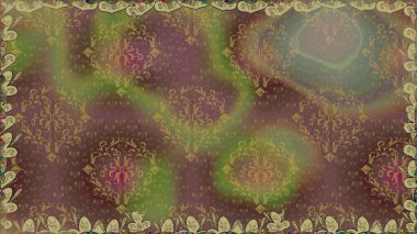 Kahverengi renkte çok kahverengi, zarif küçük çiçekler ve komik böcekler, raster desen, illüstrasyon.