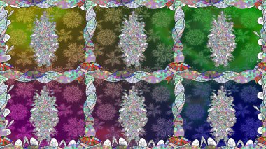 Bahar çiçekli, dikişsiz, sevimli çiçek deseni. Güzel kumaş deseni. Raster illüstrasyonu.