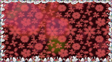 Kusursuz çiçek deseni. Raster illüstrasyonu. Kahverengi renkli Asyalı tekstil.