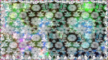 Çiçeksiz desenli arka plan, darbeler, sıçramalar, yaz çiçekleri. Gri renkli çiçekler. Raster illüstrasyonu.