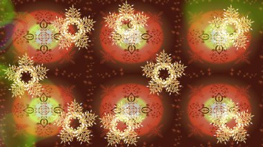 Kumaş veya Duvar Kağıdı Tasarımı. Stilize Çiçekler. Mandalas 'ın dekoratif dokusu. Tekstil için Lacy Fashion Print. Raster illüstrasyonu. Lace Snowflakes 'in etnik kökü. Halk Biçimi.