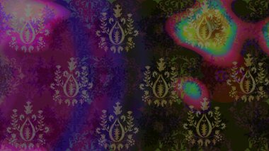 Çiçekli karalama şeklinde Raster çiçek deseni. Nazik, narin çiçek arkaplanı. Hoş renklerde çiçekler.