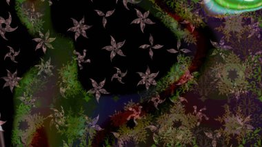 İllüstrasyon kar tanesi. Siyah ve kahverengi renklerde izole edilmiş suluboya kar taneleri. Kışın sembolü. Güzel dekorasyon.