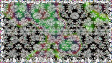 Raster suluboya çiçek deseni, narin çiçekler, gri çiçekler, tebrik kartı şablonu. Raster Güzel kumaş deseni.