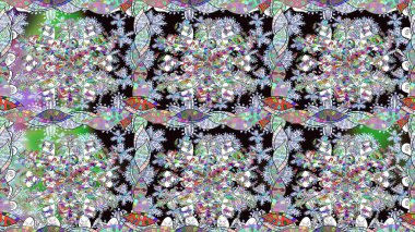 Tarafsız el çizimi desen. Karalama çiçekleri kusursuz desen. Sanat, inspineutral stil çiçekler ve arka plan bırakır. Raster deseni.