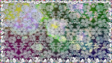 Çiçeksiz desenlerin resmi. Vadinin gri renkli çiçekleri.