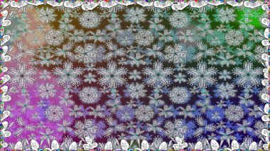 Klasik çiçek desenli. Yumuşak pamuk tasarımı. Yumuşak fayans. Sarma, tekstil ve duvar kâğıdı için kusursuz çiçek arkaplanı. Raster taze dokusu.