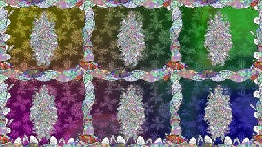 Hoş bir çiçek geçmişi var. Küçük çiçekteki kusursuz desen. Güzel kumaş deseni. Raster illüstrasyonu.