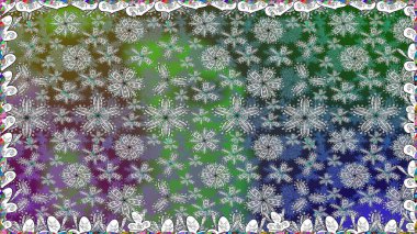 Gri üzerine gri. Çiçekli ipek eşarp. El çizimi çiçek unsurları olan soyut, dikişsiz raster deseni. Retro tekstil tasarım koleksiyonu. 1950 'ler-1960' lar motifleri.