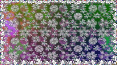 Şekillendirilmiş çiçeklerle kusursuz desen. Çiçek deseni duvar kağıdı, desen dolguları ve web sayfası arka planı için kullanılabilir. Süslü zentangılsız desen, soyut çiçeklerle süslenmiş..