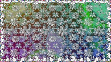 Kusursuz bir geçmişi var. Raster. Eski usul. Kumaş, tekstil, duvar kağıdı baskısı için. Raster illüstrasyonu. Tomurcukları çiçekli sevimli çiçek deseni..