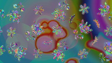 Raster deseni. Süslü kumaş deseni. Çiçekli çiçek deseni, suluboya..