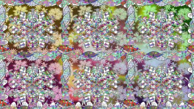 Güzel suluboya çiçek buketi pürüzsüz desen.