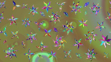 Tomurcukları çiçek olan sevimli bir çiçek deseni. Eskiz geçmişi. Eski usul. Kumaş, tekstil, duvar kağıdı baskısı için. Raster. Raster illüstrasyonu.