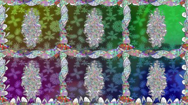 Bahar çiçekli, dikişsiz, sevimli çiçek deseni. Güzel kumaş deseni. Raster illüstrasyonu.