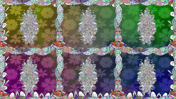 Yeşil renkli çiçekler. Gömlek baskısı için çiçek boyası. Çiçeksiz desenli arka plan.