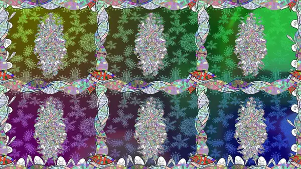 Bahar çiçekli, dikişsiz, sevimli çiçek deseni. Güzel kumaş deseni. Raster illüstrasyonu.