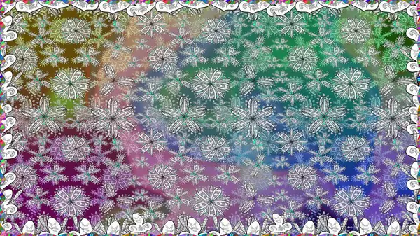 Gri kıvırcık çiçekler gri renkte şekillenir. Klasik çiçek tasarımı elementleri. Raster illüstrasyonu.