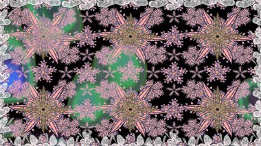 Düz Çiçek Elementleri Tasarımı. Çiçekli kusursuz retro desen. Renkli Yaz Temalı Kusursuz Arkaplan. Tarafsız renklerde çiçekler.