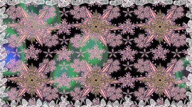 Düz Çiçek Elementleri Tasarımı. Çiçekli kusursuz retro desen. Renkli Yaz Temalı Kusursuz Arkaplan. Tarafsız renklerde çiçekler.