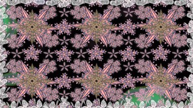 Nazikçe, güzel çiçek arkaplanı. Çiçekli karalama şeklinde Raster çiçek deseni. Tarafsız renklerde çiçekler.