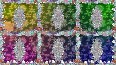 Sınır Kızılderili çiçekli paisley patten. Raster Henna tarzı. Tebrik kartı geçmişi, boyama kitabı, arkaplan ve tekstil için kullanılabilir. Kusursuz süs izi. Etnik Mandala havlusu.