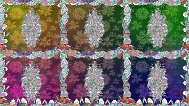 Raster suluboya çiçek deseni, narin çiçekler, yeşil çiçekler, tebrik kartı şablonu. Raster Güzel kumaş deseni.