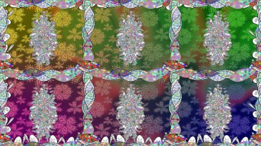 Çocuk stili. Çiçekli, kusursuz bir arkaplan. Renkli Bahar Temalı Kusursuz Arkaplan. Düz Çiçek Elementleri Tasarımı.