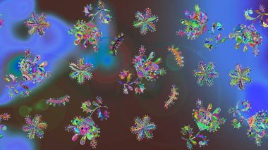 Küçük mavi çiçekli oldukça eski bir besin torbası deseni. Millefleur 'lar. Tekstil, kumaş, kapaklar, duvar kağıtları, baskı, naylon, yapıştırma, örgü, dekupaj için çiçeksiz arkaplan.