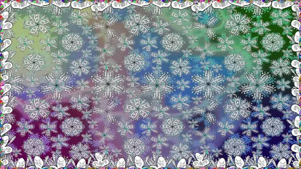 Gri kıvırcık çiçekler gri renkte şekillenir. Raster illüstrasyonu. Klasik çiçek tasarım elementleri.