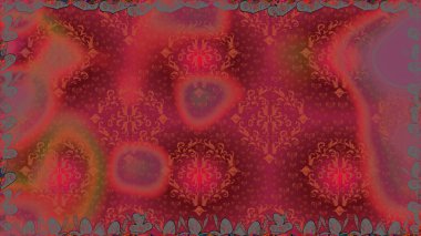 Karalama çiçekleri kusursuz desen. Raster deseni. Art Inspi tarzı çiçekler ve arka plan bırakıyor. El çizimi desen.