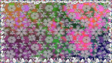 Güzel kumaş deseni. El çizimi. Çiçekler, dallar, bitkiler ve çiçekler. Raster illüstrasyonu.