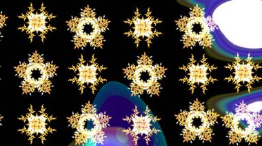 Küçük çiçekteki sevimli çiçek deseni. Siyah renkli çiçekler. Raster illüstrasyonu.