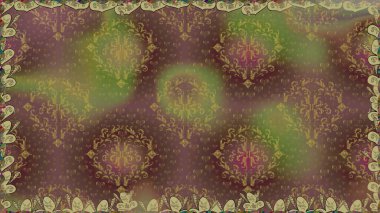 Kahverengi renklerde. Raster illüstrasyonu. Anti-stres için Raster soyut şablon sayfası.