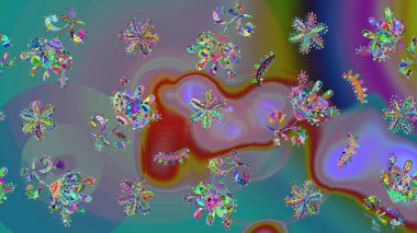 Mavi renkli çiçekler. Raster düz çiçek çizim deseni. Tasarım hediye paketi, tebrik kartları, posterler ve afiş tasarımı.