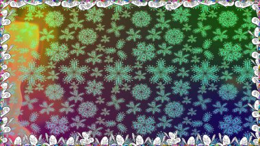 Kusursuz çiçek deseni. Yeşil renkli Asya tekstili. Raster illüstrasyonu.